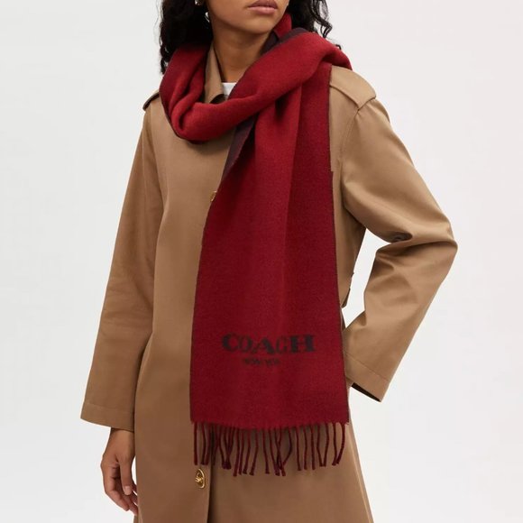 NWT - COACH Bicolor Muffler - Picture 1 of 4